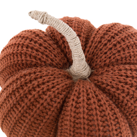 Autumn Knitted Pumpkin Rust 140x80mm
