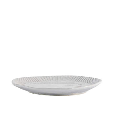 Organiczne talerzyki z żłobieniami (4 szt.) D220 mm
