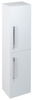 THEIA Szafka wysoka 35x138x30cm, 2 drzwiczki, biała