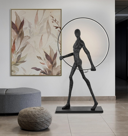 MOOSEE lampa podłogowa HUMAN ROUND        włókno szklane