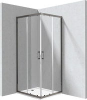 Kabina prysznicowa z brodzikiem prostokątna - 80x90 cm