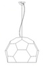 Lampa wisząca DOME półtransparentna 80 cm