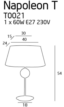 Napoleon T0021 lampa biurkowa