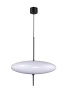 Lampa wisząca PIATTO 50 cm - biały, eliptyczny klosz