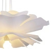 Lampa wisząca PEONY biała 50 cm - nowoczesna lampa sufitowa do salonu