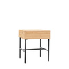 Ashdown 1 Drawer Bedside Natural 400x400x500mm