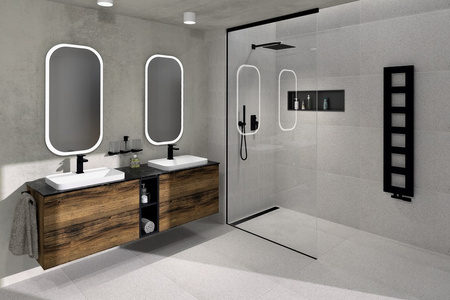 TREOS szafka umywalkowa 75x53x50,5cm, dąb Polar