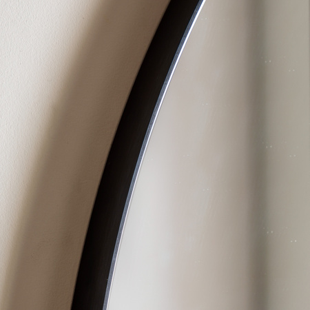 Holworth Overmantle Mirror Black 1100x900mm