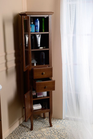 RETRO słupek wysoki 40x170x36cm, buk, lewa