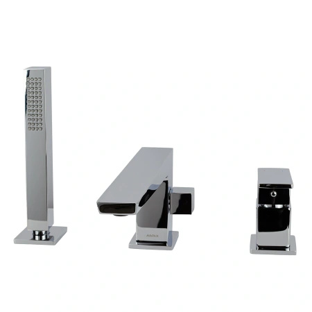 Bateria wannowa 3-otworowa, chrom