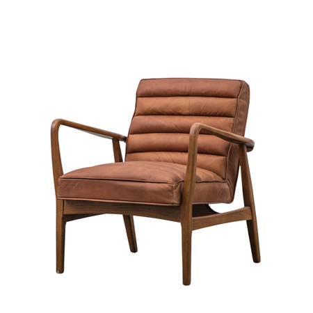 Fotel Datsun Vintage Brown Leather