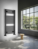 DIRECT grzejnik z bocznym przyłączem 450x960mm, czarny mat
