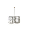 Wire Bottle Holder x2 Antq Grey 210x110x220mm