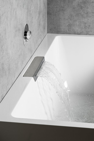 CASCATA R MONOLITH wanna prostokątna 180x80x60, kaskada ze stali nierdzewnej