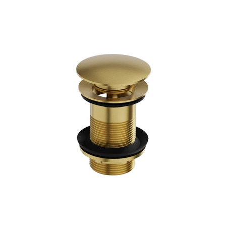 Korek click-clack bez przelewu Orion Brushed Gold
