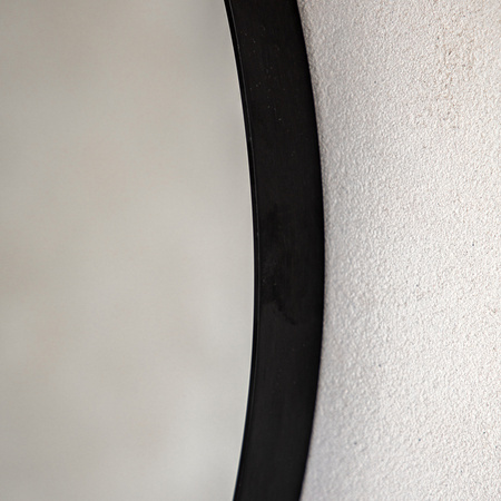 Holworth Large Round Mirror Black 800x35x800