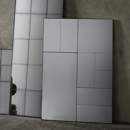 Czarne lustro Broadheath 810 x 1220 mm