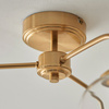 Ashcroft Ceiling 3 Light Brushed Aged Brass