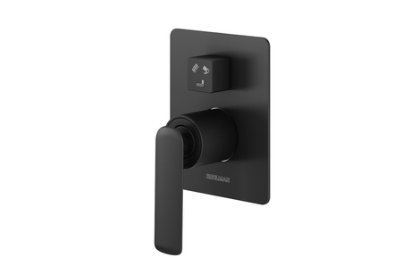 EXPERIENCE Black Podtynkowa bateria wannowo-prysznicowa z trzema wyjściami