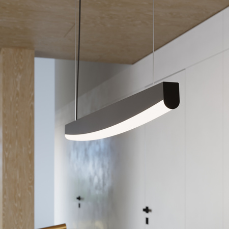 Lampa wisząca JORUN 150 czarna LED 3000K