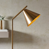 Cape Floor Light Antique Brass