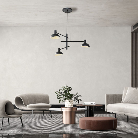 ARTIS 3 lampa wisząca czarny