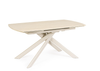BIZZOTTO Stół Jadalniany JOAKIM 160–240x90 ivory – spiek kwarcowy, efekt marmuru