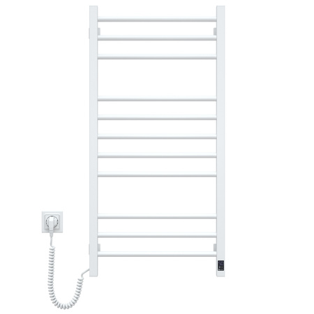 Elektryczny Grzejnik Łazienkowy BIAŁY Classic Quadro Sensor 500х1000 lewa