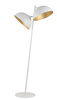Sfera lampa podłogowa biały/złoty