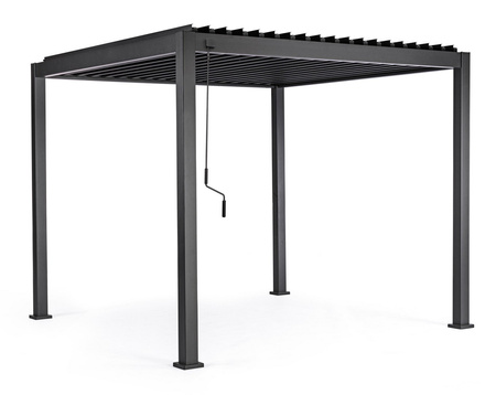 Pergola ogrodowa BIZZOTTO OCEAN 3X3 – antracytowy