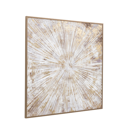 Starburst Flair Framed Canvas 1000x1000mm