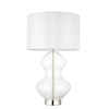 Kelda Shaped Table Lamp Satin Brass Vintage White