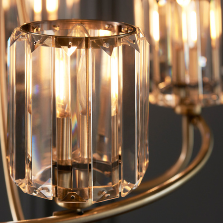 Berenice 5 Pendant Light Antique Brass