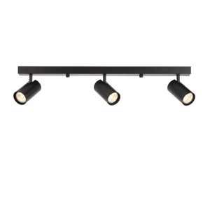 Lampa sufitowa Rez – 3-punktowa, czarna, 6 × 70 × 11,6 cm