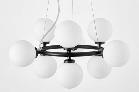 NOWOCZESNA LAMPA WISZĄCA CZARNA MARSIADA W9