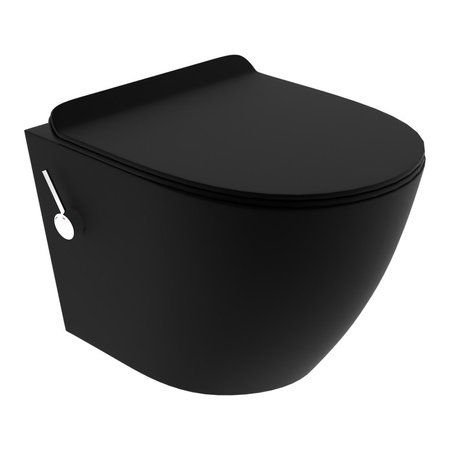 Miska wisząca Salto Black z funkcją bidetu termostatycznego