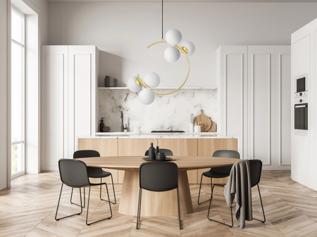 NOWOCZESNA LAMPA WISZĄCA KLASYCZNE ZŁOTO BONIO W6