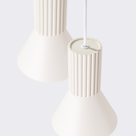 Lampa wisząca ESTRIA 3P beżowa