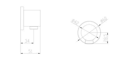 Przyłącze kątowe, chrom