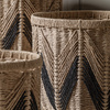 Cameroon Baskets Natural & Black (Set of 3)