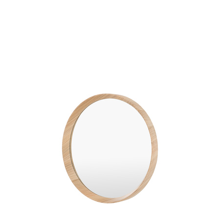 Cedar Round Mirror Oak 600x60x600mm