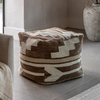 Falun Tonal Pouffe Biscuit 500x500x400mm
