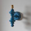 Carnaby Wall Light Fitting Satin Marlin Blue
