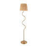 Wriggle 1 Floor Lamp Brushed Aged Brass