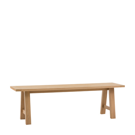 Eton Trestle Dining Bench Natural 1500x380x450mm