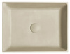 FORMIGO umywalka betonowa nablatowa, 47,5x36,5cm, żółty mat