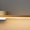lampa ścienna AMICI LED 31 cm - złoty kinkiet ze złotą figurą