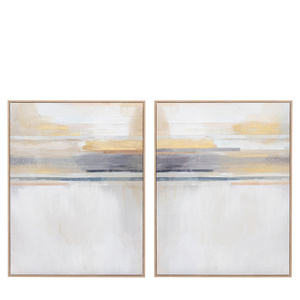 Modern Sunset Framed Canvas Set of 2