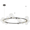 NOWOCZESNA LAMPA WISZĄCA CZARNA MERIDO W24