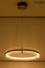 MOOSEE lampa wisząca SATURNUS 70 złota - LED, kryształ, stal szczotkowana